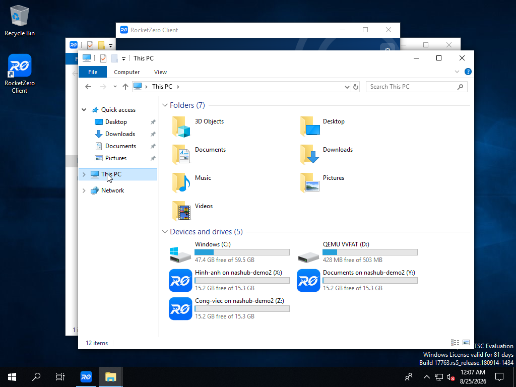 NAS hiện thành các ổ đĩa trong This PC